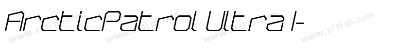 ArcticPatrol Ultra I字体转换